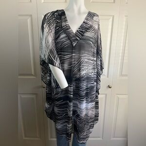 Christina Beach Cover Up Sheer Kaftan